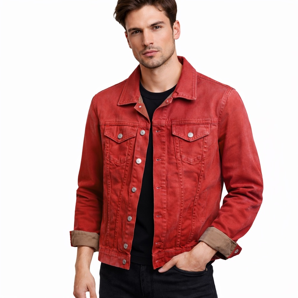 Robin’s Jean Red Denim Jacket | Real American Jeans USA | Men’s Designer Jacket